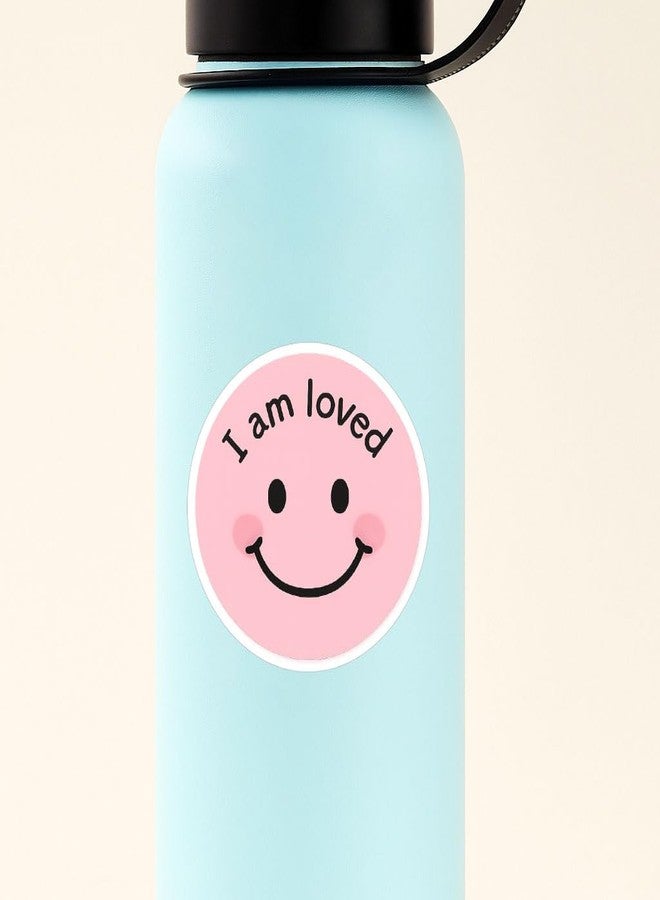OBUJOPAL 107 Pcs Smiley Face Stickers, Smiling Stickers for Water Bottle Teaching Rewards Notebooks Stationery Toy Laptop Notebook Cup Phone Case Skateboard, 2.5 Inch Diameter - Image 5
